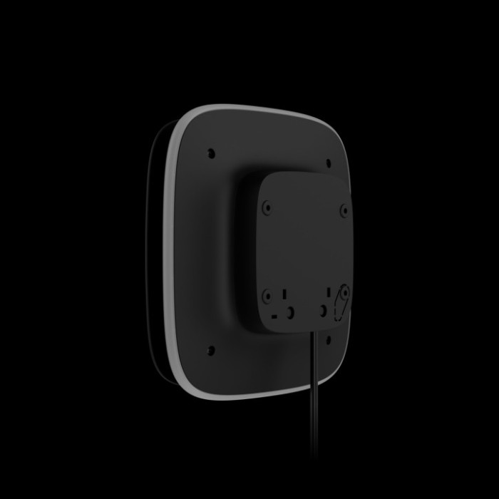 Дротова сирена з кріпленням для брендованої лицьової панелі Ajax StreetSiren DoubleDeck Fibra Black
