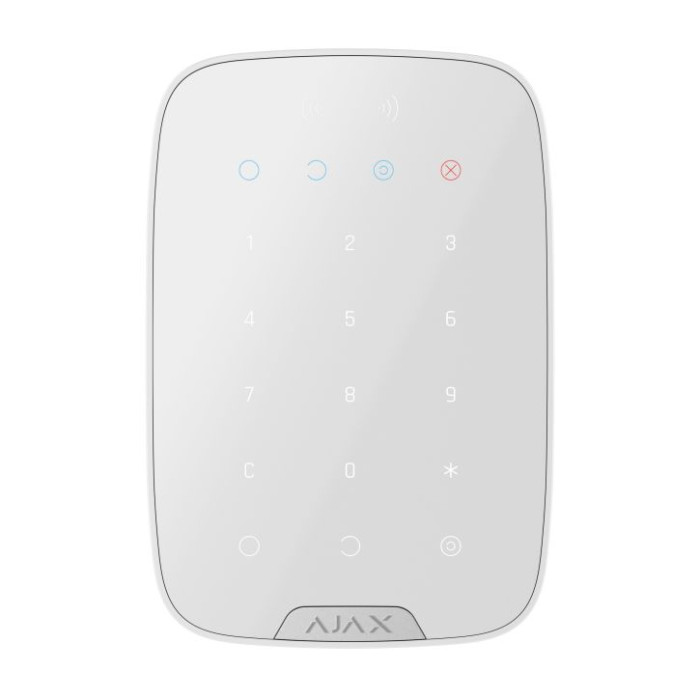 Беспроводная сенсорная клавиатура Ajax KeyPad S Plus White Беспроводная сенсорная клавиатура Ajax KeyPad S Plus White