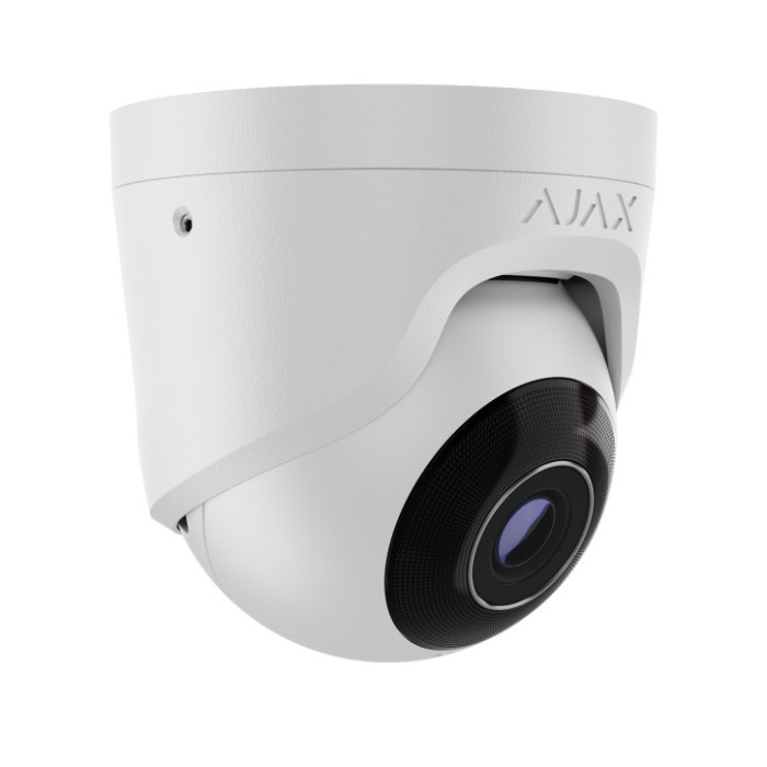 Проводная охранная IP-камера Ajax TurretCam (5 Mp/4 mm) White