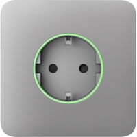 Передняя панель для встроенной розетки Ajax SoloCover (smart) Fog