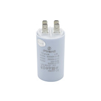 Конденсатор рабочий CBB60 10 мкФ 450V, с клеммами (35×62.9 мм) (Piranil)