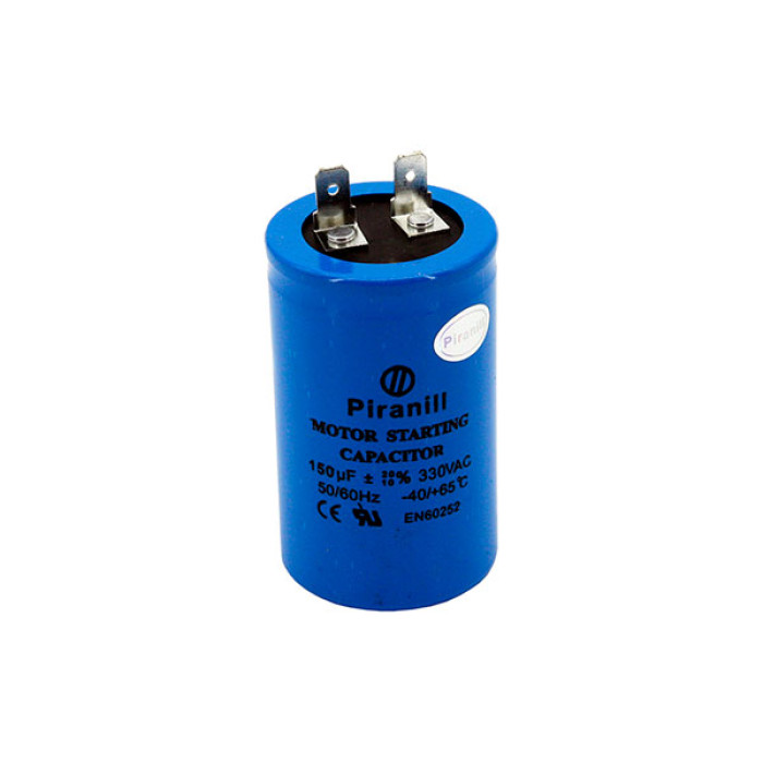 Конденсатор пусковой CD60 150 мкФ 330V, с проводами (Piranil)