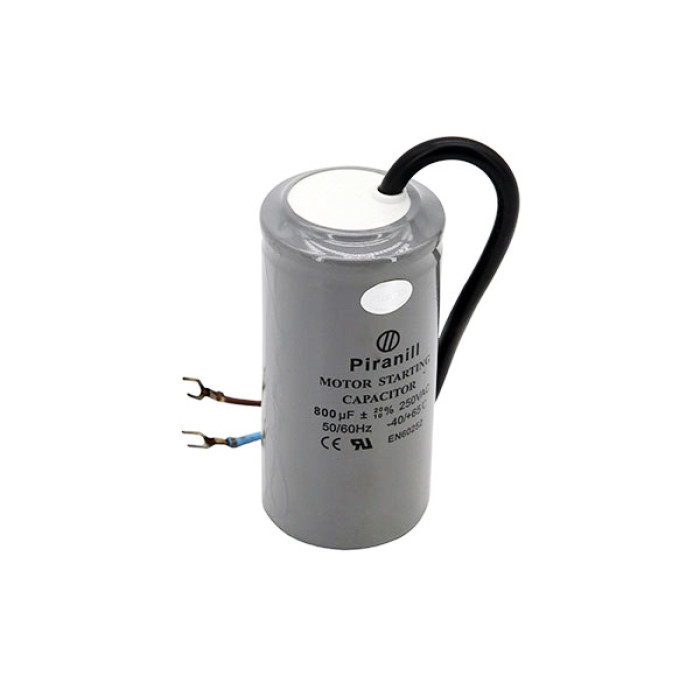 Конденсатор пусковой CD60 800 мкФ 250V, с проводами (Piranil)