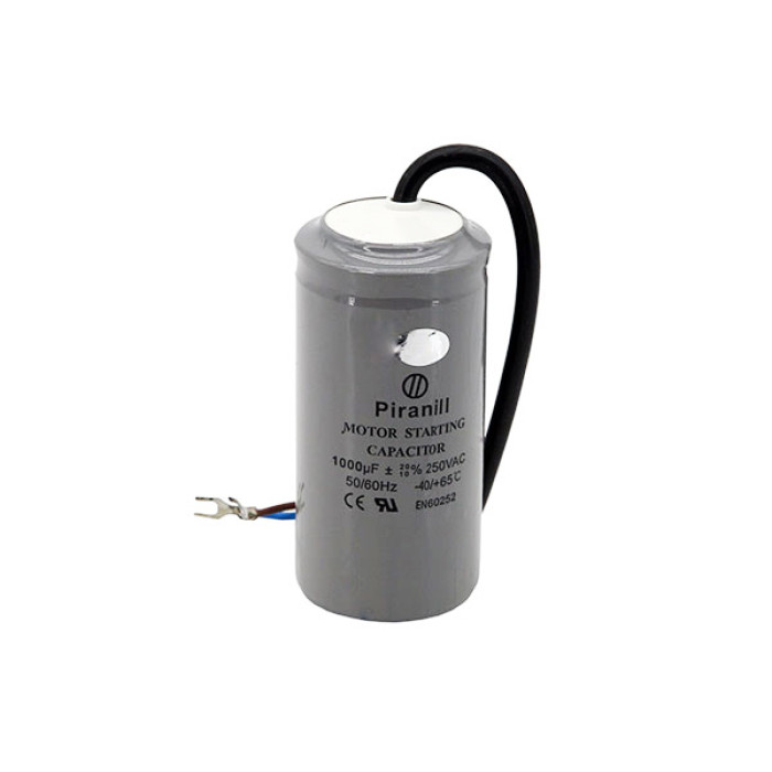 Конденсатор пусковой CD60 1000 мкФ 250V, с проводами (Piranil)