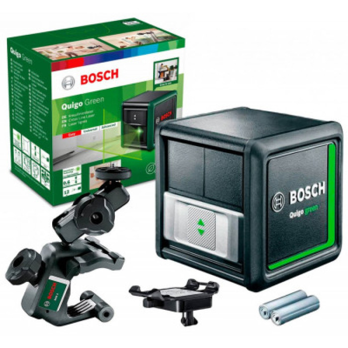 Bosch Лазерный нивелир Quigo Green+MM2 (0603663C02) Bosch Лазерный нивелир Quigo Green+MM2 (0603663C02)