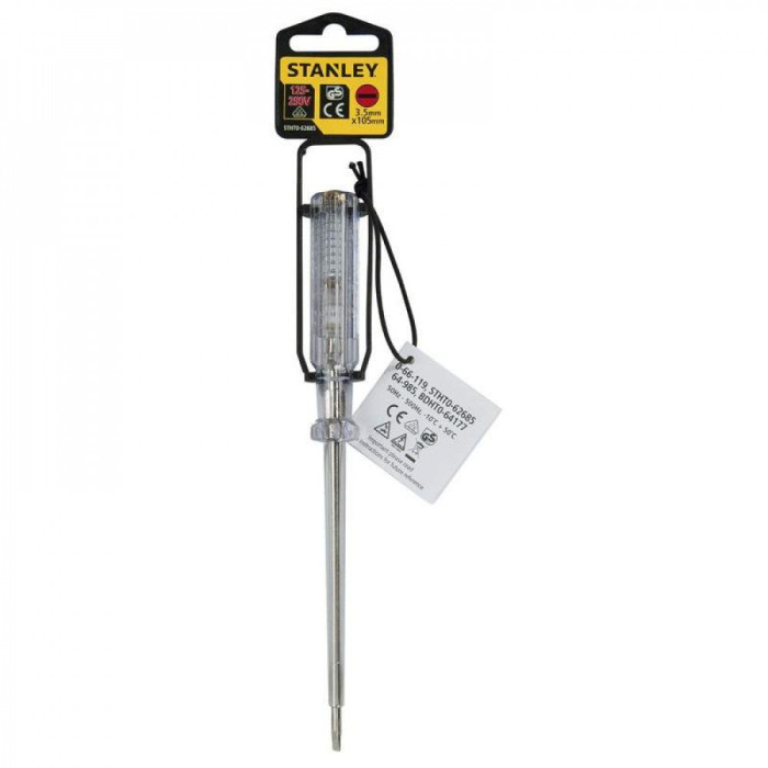 Отвертка тестер Stanley SL3х105мм (STHT0-62685)