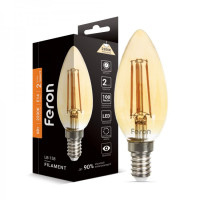 Светодиодная лампа Feron LB-158 6Вт E14 2200K золото