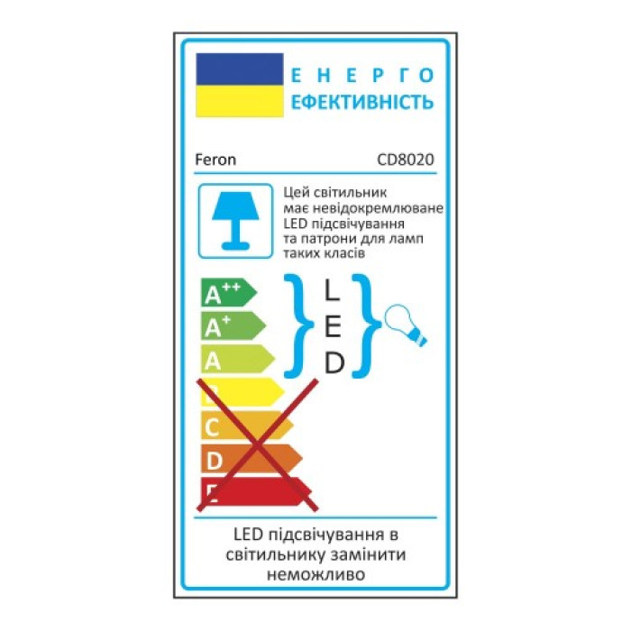 Встраиваемый светильник Feron CD8020 с LED подсветкой