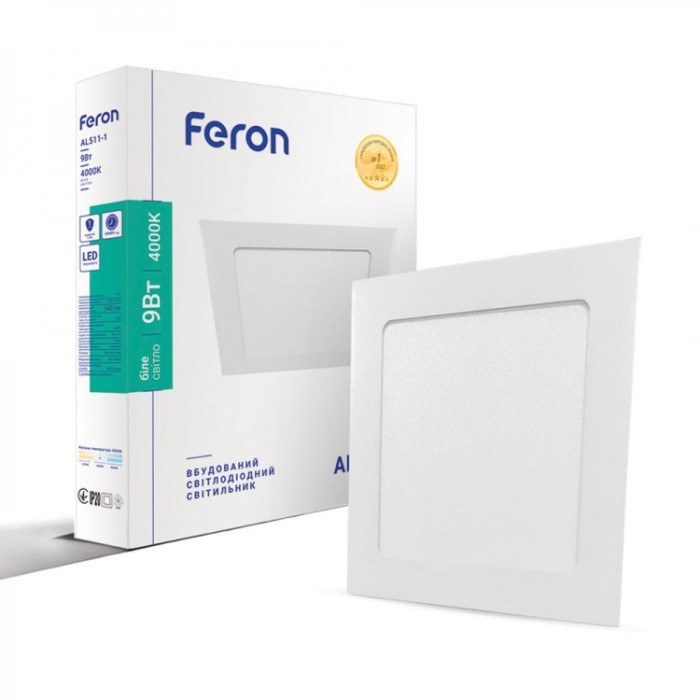 Світлодіодний світильник Feron AL511-1 9W 4000K Світлодіодний світильник Feron AL511-1 9W 4000K