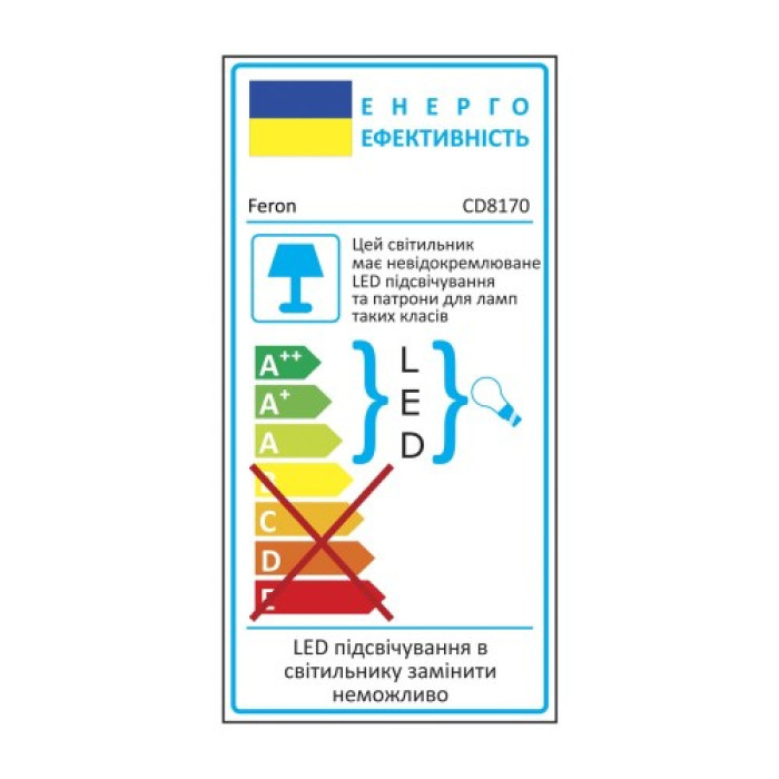 Встраиваемый светильник Feron CD8170 с LED подсветкой