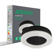 Накладний світлодіодний світильник Ardero AL3007-RB 30Вт IP65 5000К чорний