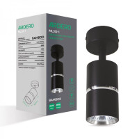 Накладной поворотный светильник Ardero ML312-1 BAMBOO GU10 черный+хром