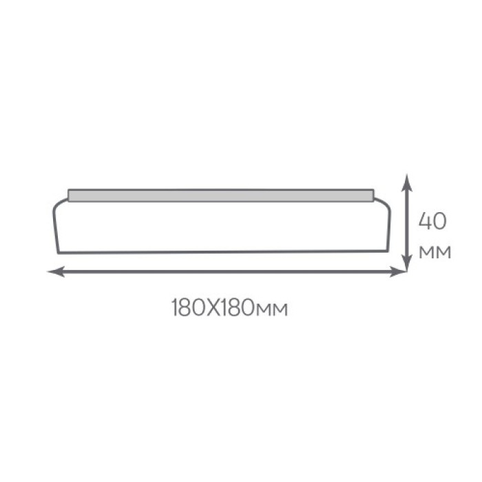 Накладной квадратный светодиодный светильник Ardero AL806ARD 24Вт IP40 5000К (80299)