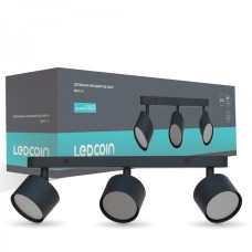 Накладний поворотний світильник Ledcoin ML411-3 під чорний лампу.