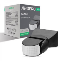 Датчик руху SEN51 1200W 180° IP65 чорний ARDERO