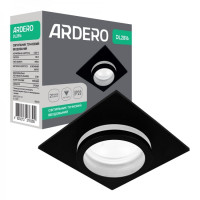 Свiтильник 2816DL G5.3 квадрат чорний ,ARDERO