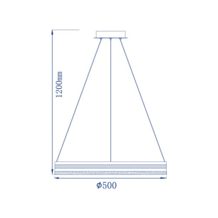 Світлодіодний світильник Feron AL6610 SHINE LEVITATION 50W срібло