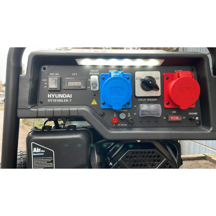 Генератор бензиновый HY10100LEK-Т 220В/380В 8.5/8