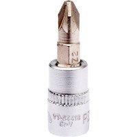 YT-04418 Головка торцева YATO 1/4", PZ2,  l=37мм