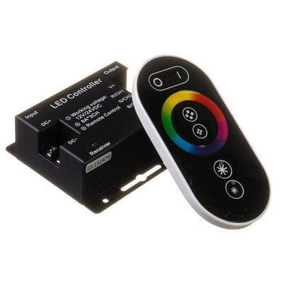 RGB контроллер 24 А 12Вт черный (Radio 6 кнопок)