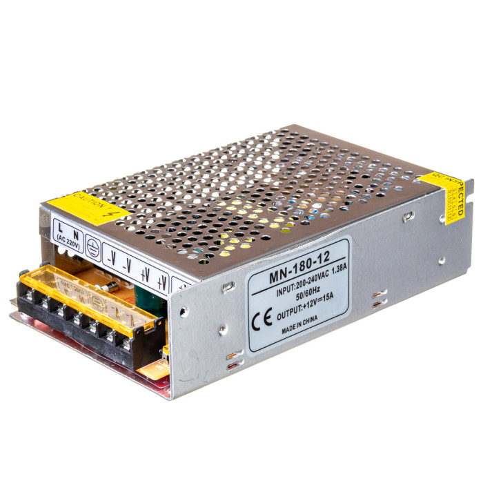 Блок питания 12V-15А-180W MN IP20