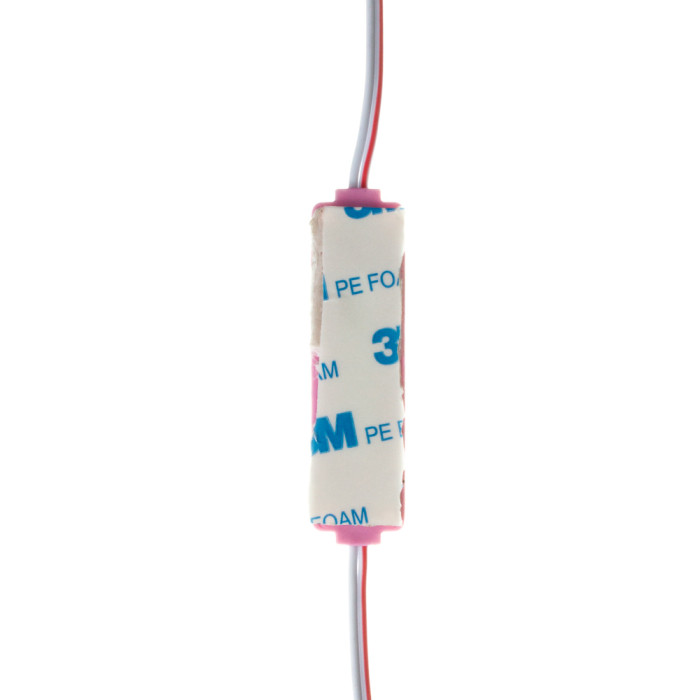 Модуль СОВ 12V рожевий 1led 2Вт овальний IP65