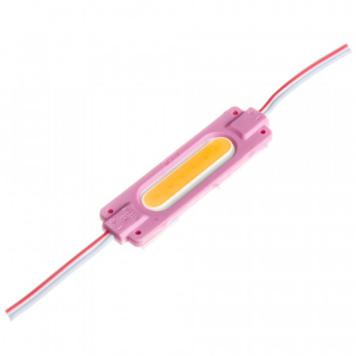 Модуль СОВ 12V рожевий 1led 2Вт овальний IP65