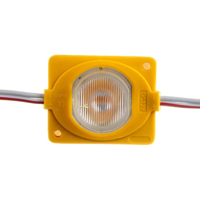 Модуль інжекторний світлодіодний жовтий 12в smd3030 1LED 1.5Вт герметичний