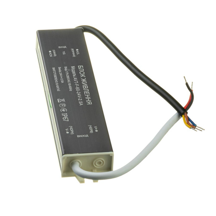 Блок живлення AVT-F 24V - 2,5А - 60W (герметик) IP67