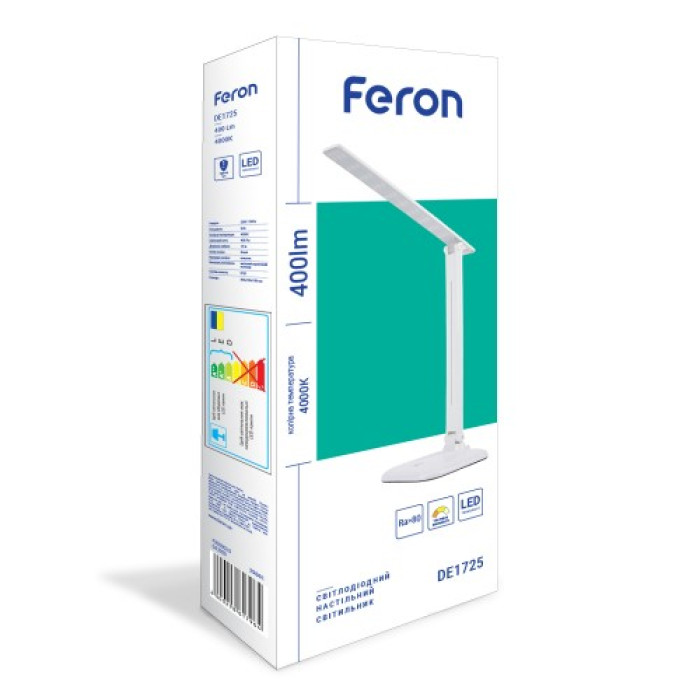 Настольный светодиодный светильник Feron DE1725 9W 4000K