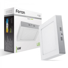 Накладний світлодіодний світильник Feron AL505 6Вт 4000К IP20 білий
