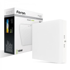 Накладний світлодіодний світильник Feron AL515 18Вт 4000К IP20 білий