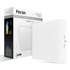 Накладний світлодіодний світильник Feron AL515 24Вт 4000К IP20 білий