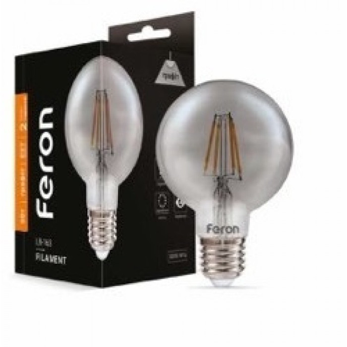 Светодиодная лампа Feron Filament LB-163 6Вт E27 2700K грфит