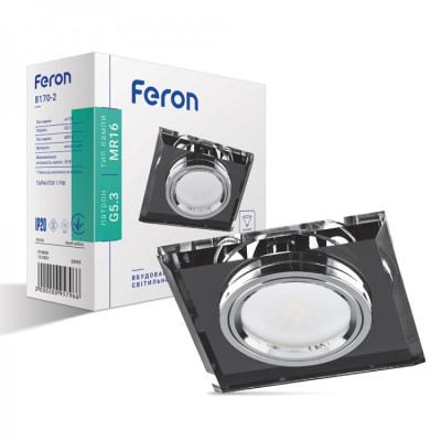 Встроенный светильник Feron 8170-2 серое серебро
