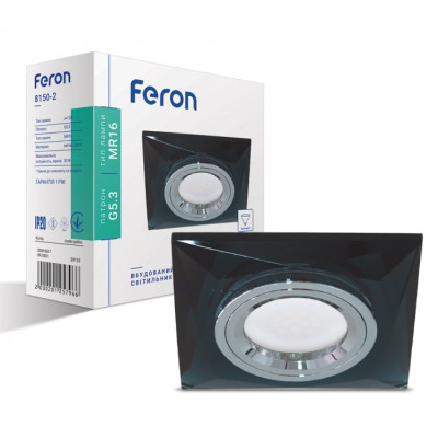 Встроенный светильник Feron 8150-2 серое серебро