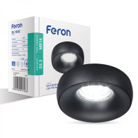 Встраиваемый светильник Feron DL1842 черный матовый