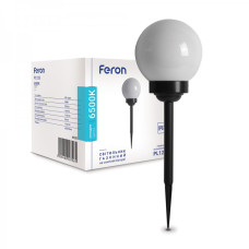 Грунтовий світильник на сонячній батареї Feron PL125 6500К IP67 чорний
