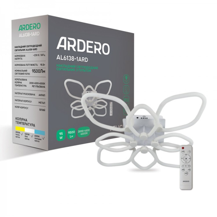 Світильник світлодіодний AL6138-1ARD 95W 3000K-6500K ARDERO