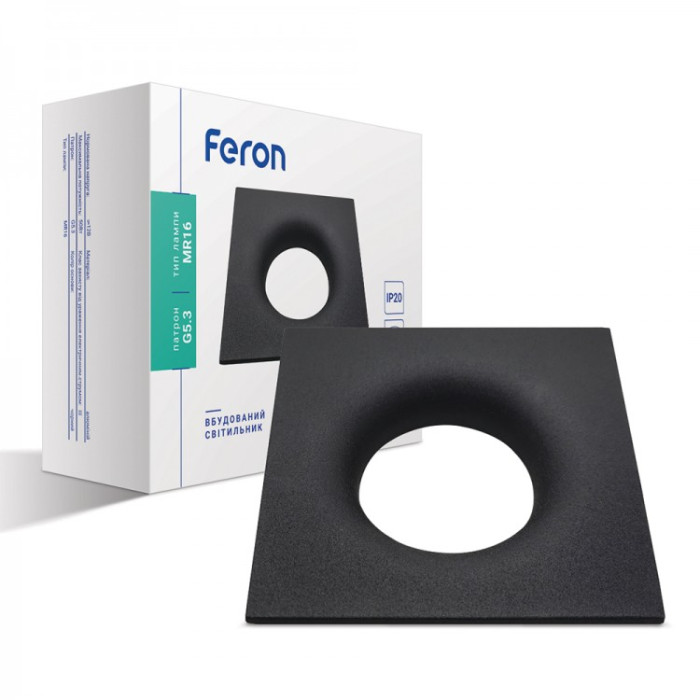Встраиваемый светильник Feron DL8330 под лампу черный