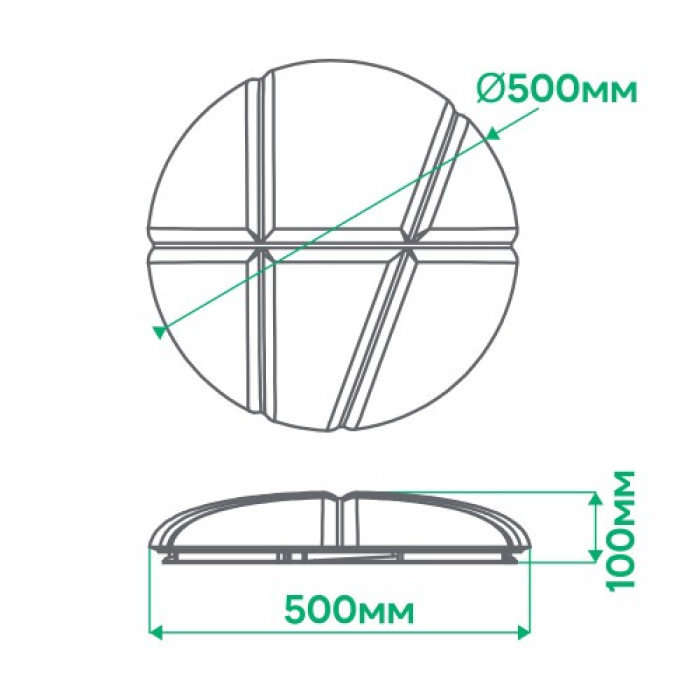 Світлодіодний світильник Ardero AL5000-4ARD 72W BALLOON