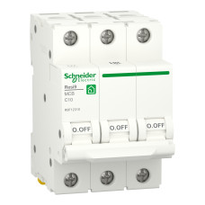 Автоматический выключатель Schneider Electric RESI9 10 А, 3P, С, 6кА (R9F12310)