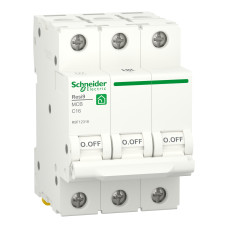Автоматический выключатель Schneider Electric RESI9 16А, 3P, С, 6кА (R9F12316)