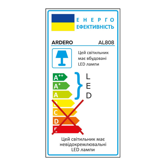 Світлодіодний накладний світильник Ardero AL808 6Вт 5000K чорний