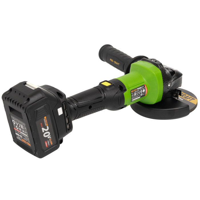 Аккумуляторная болгарка Procraft PGA20 (1 акб Type-C)