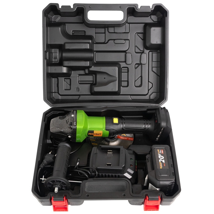 Аккумуляторная болгарка Procraft PGA20 (1 акб Type-C)