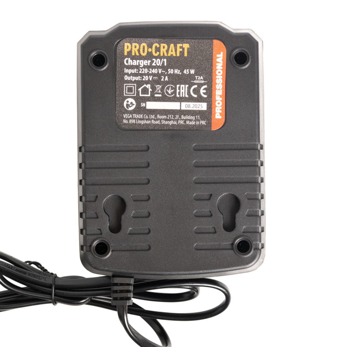 Аккумуляторная болгарка Procraft PGA20 (1 акб Type-C)