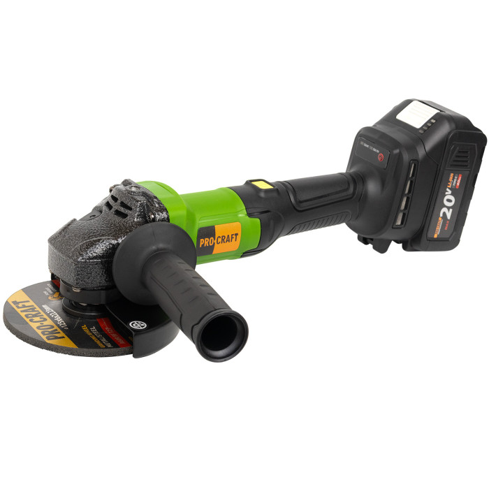 Аккумуляторная болгарка Procraft PGA20 (1 акб Type-C)