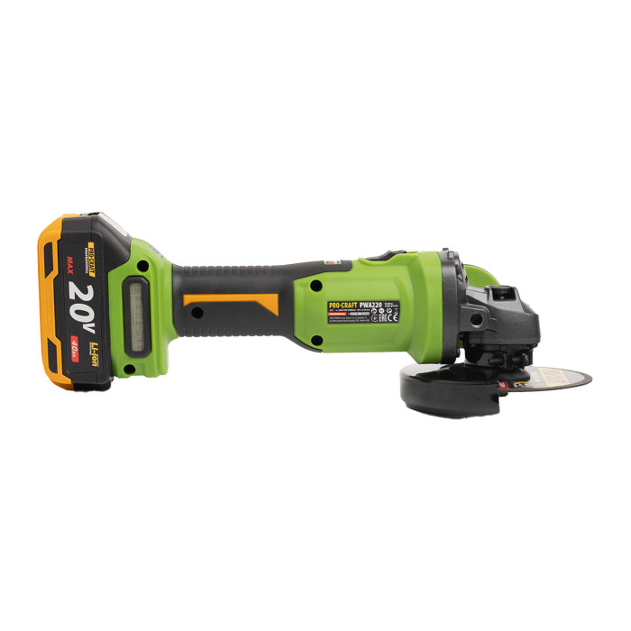 Аккумуляторная болгарка Procraft PWA220 (1 акб 4 Ач)