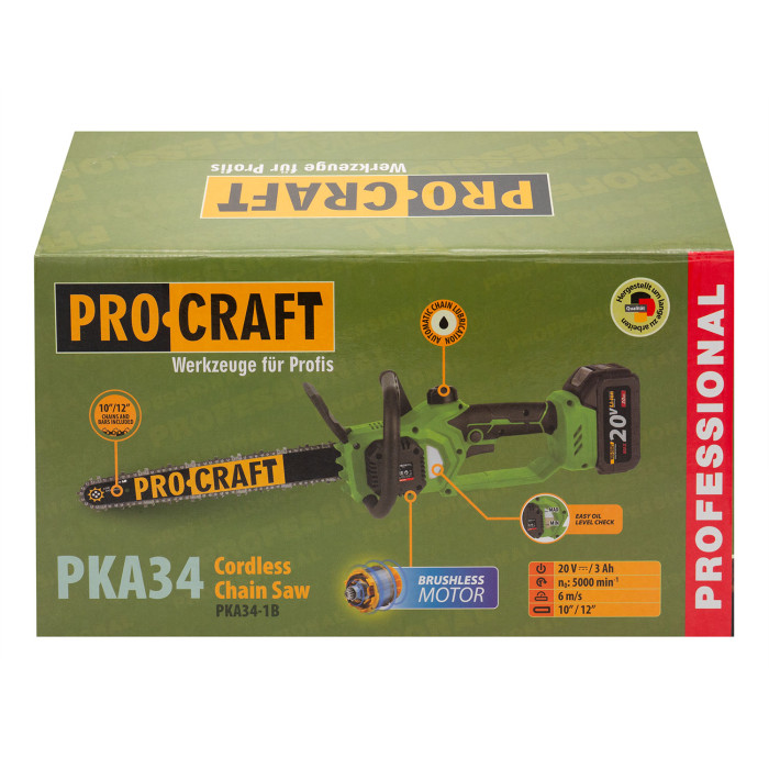 Акумуляторна пила Procraft PKA34 (без акб та зп)